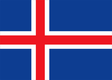 Drapeau de l'Islande Drapeau de l'Islande